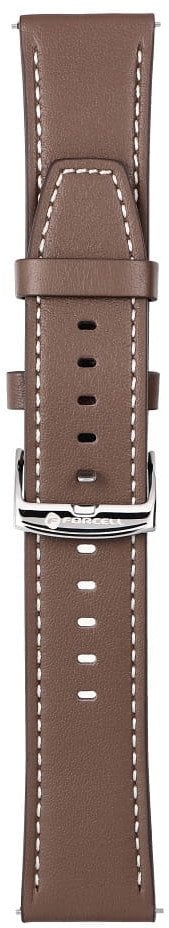Pasek do Samsung Galaxy Watch Forcell F-Design FS21 dziurki skóra ekologiczna 20 mm brązowy