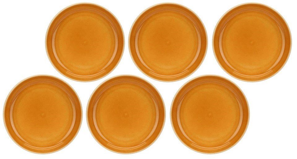 ROSE&TULIPANI ARPEGGIO Zestaw 6 talerzy do zupy 21 cm, pomarańczowy