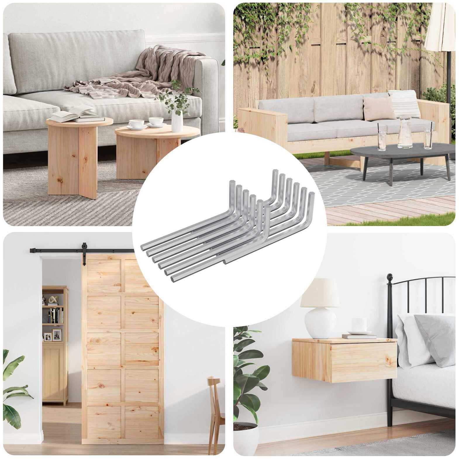 vidaXL Klucz Szesnastokątny 4675 pcs Srebrny 32 x 86 mm Stal