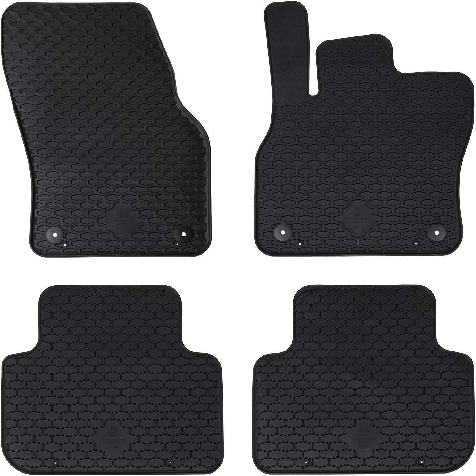 vidaXL Mata samochodowa 4 pcs Czarny odpowiednia dla Audi Q3 TPE