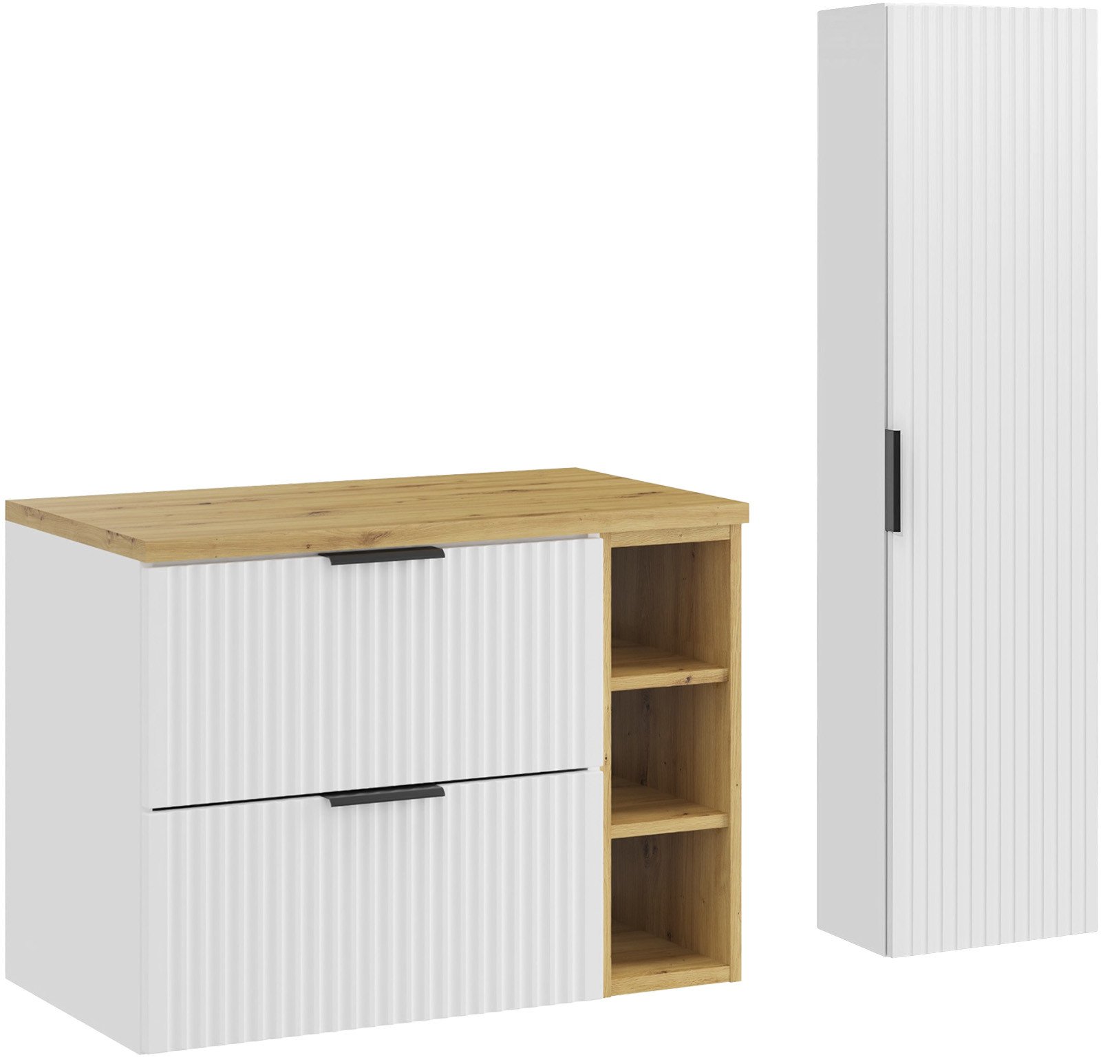 Zestaw meblowy 80cm z blatem i Szafką wysoką