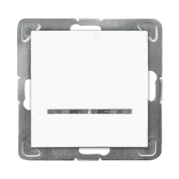 Ospel Łącznik jednobiegunowy IMPRESJA z podświetleniem biały ŁP-1YS/m/00