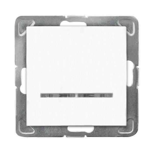 Ospel Łącznik jednobiegunowy IMPRESJA z podświetleniem biały ŁP-1YS/m/00