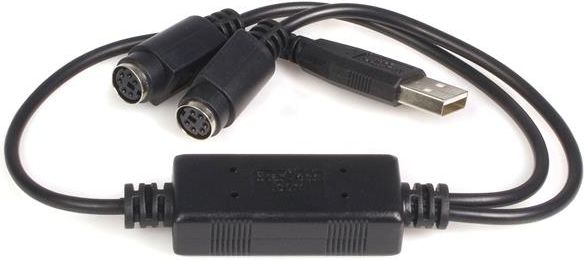 Adapter USB StarTech USB - PS/2 x2 Czarny (USBPS2PC)