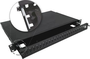 Alantec Przełącznica światłowodowa teleskopowa 24xSC duplex 19" 1U z akcesoriami montażowymi (dławiki, opaski) (FOP-1U-24SCD-C-P)
