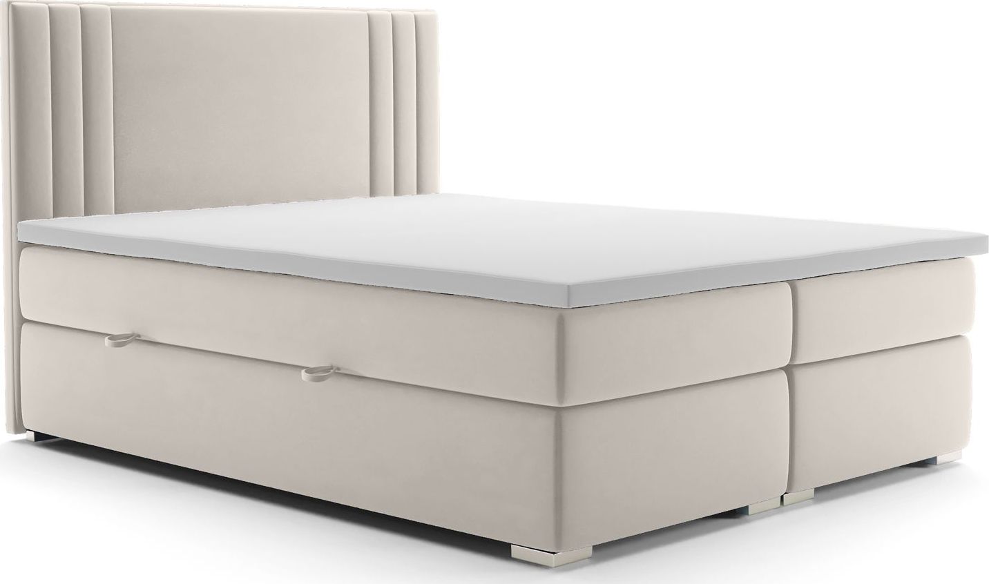 Elior Podwójne łóżko boxspring Felippe 140x200 - 58 kolorów