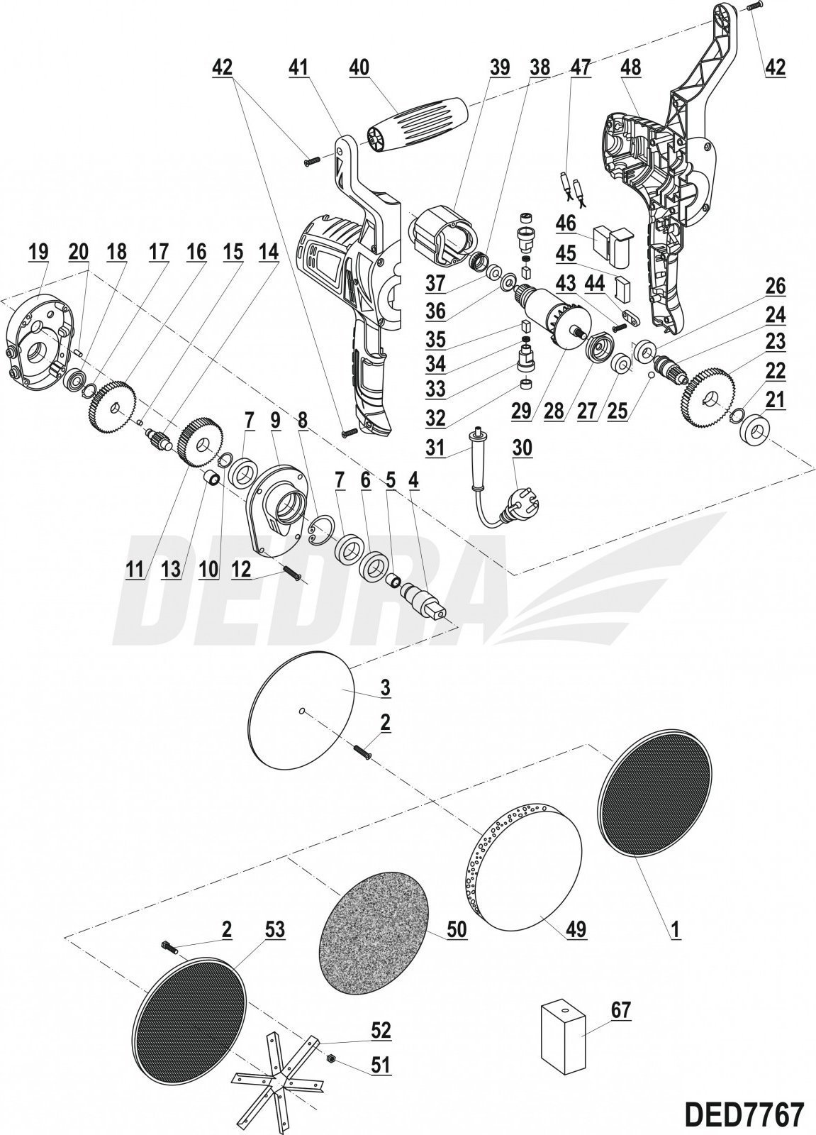 Dedra Przewód zasilający