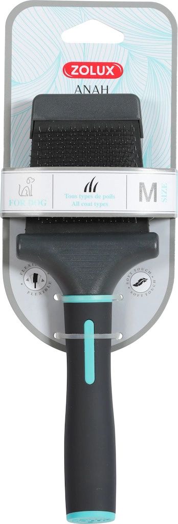 Zolux ANAH Dwustronna elastyczna szczotka średnia