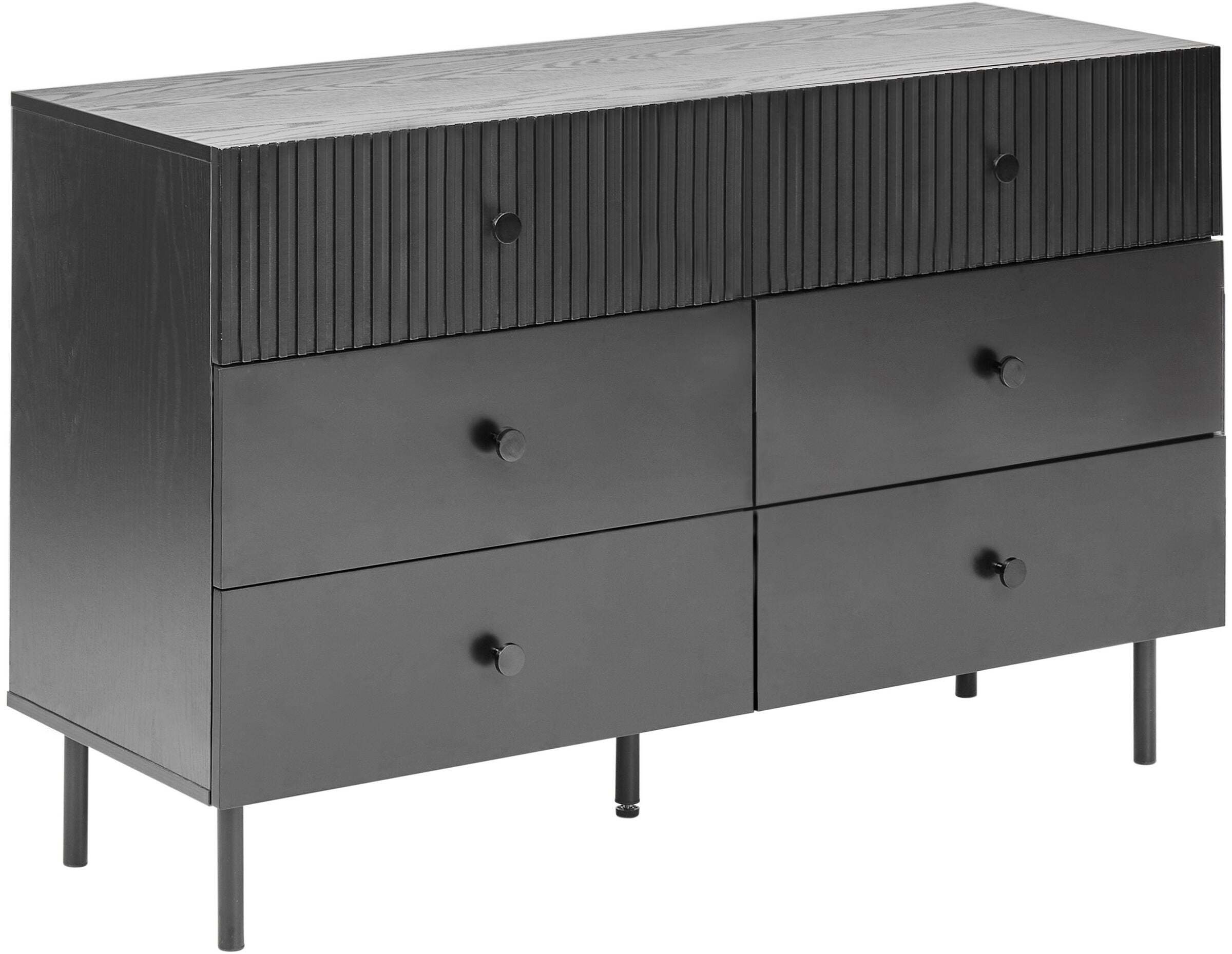 Beliani Komoda czarna COVENTRY