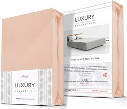 Darymex Prześcieradło jersey elastan z gumką PINK/RÓŻ/220x200x30