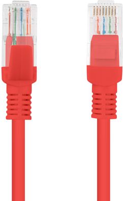 Lanberg Patchcord, Cat6, nieekranowany, 10m, czerwony (PCU6-10CC-1000-R)