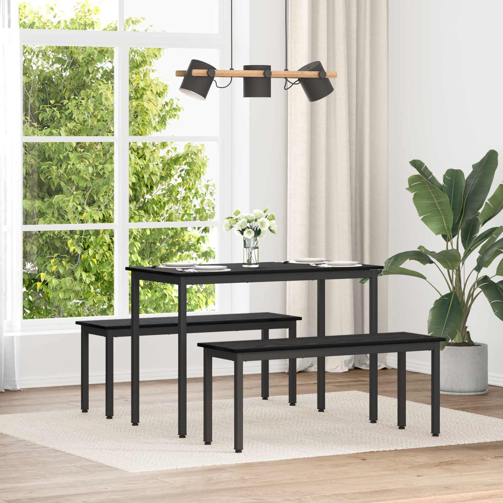 vidaXL ławka Czarny Dąb 110 x 35 x 45 cm