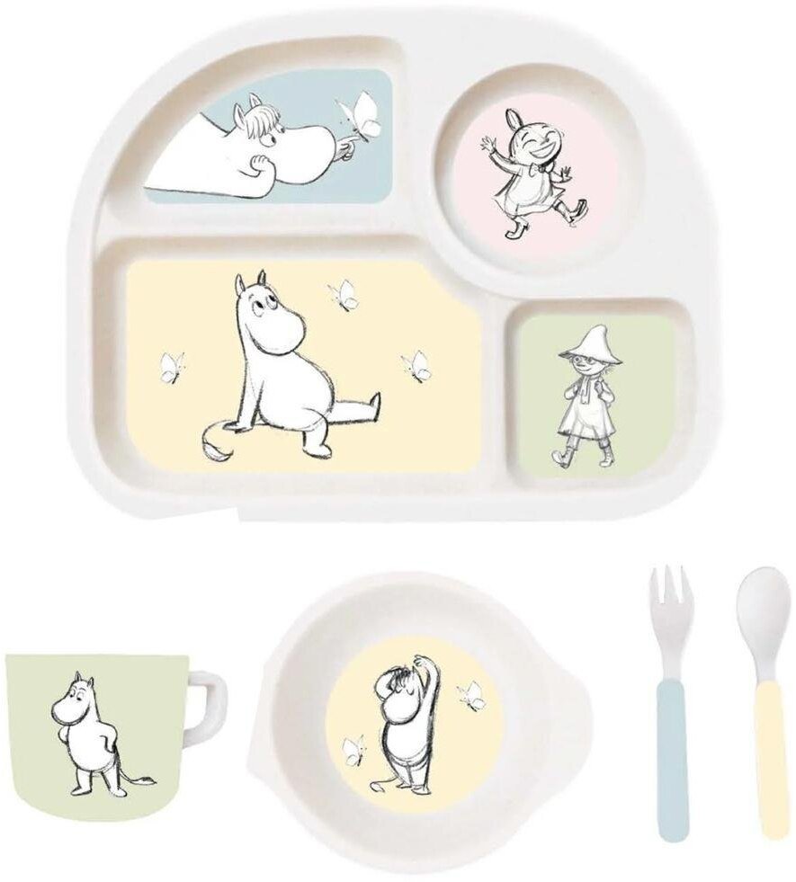 Zestaw naczyń dziecięcych Muminki 5el