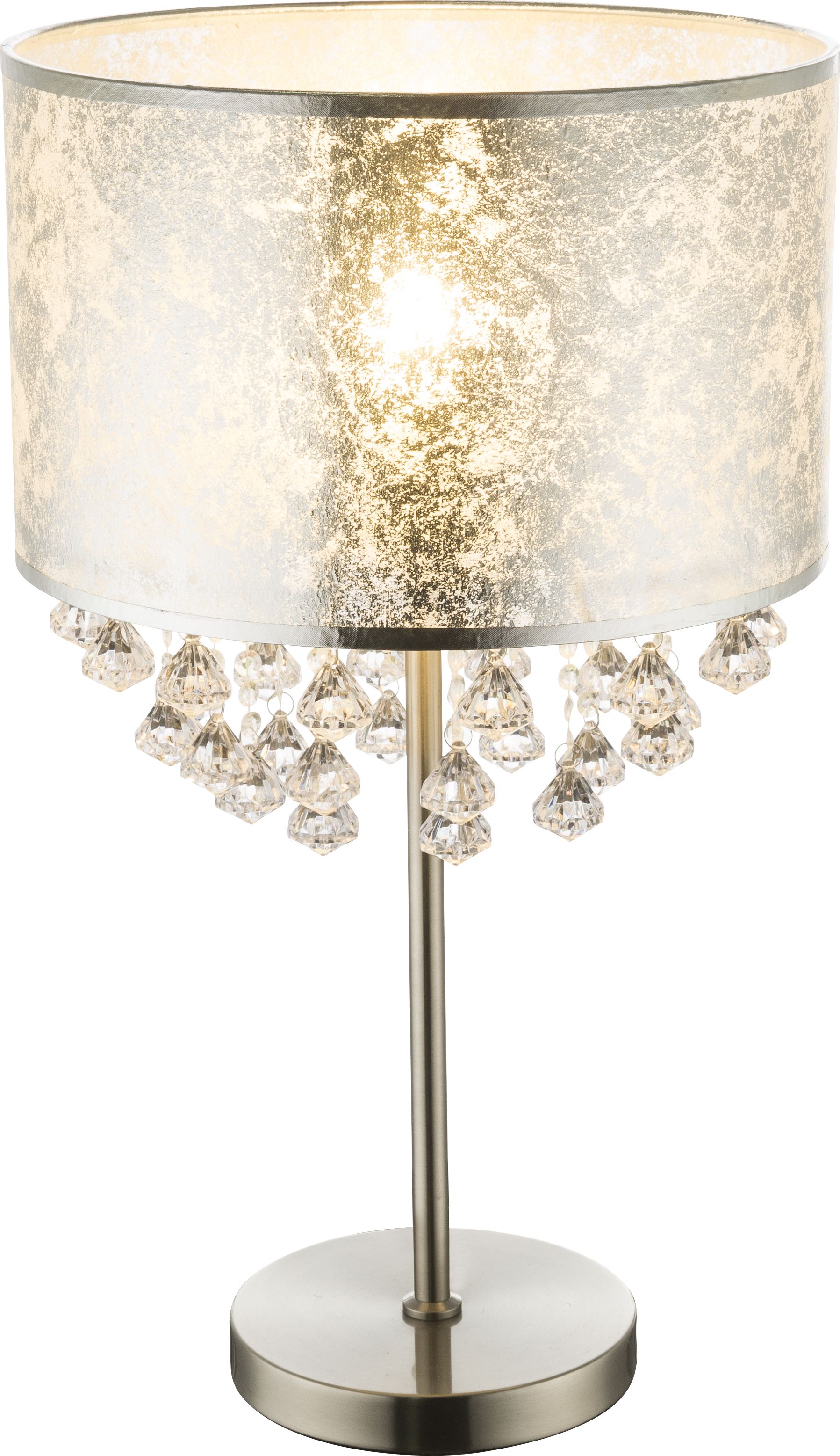 Lampa stołowa Globo Lampka nocna srebrna Globo AMY I 15188T3