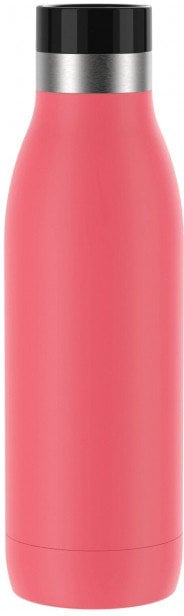 Emsa Bludrop Color insulated drinking bottle 0.5 liter, thermos bottle (coral, stainless steel)