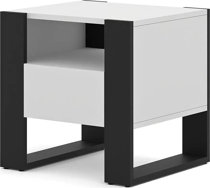 Elior Biała szafka nocna - Birma 9X