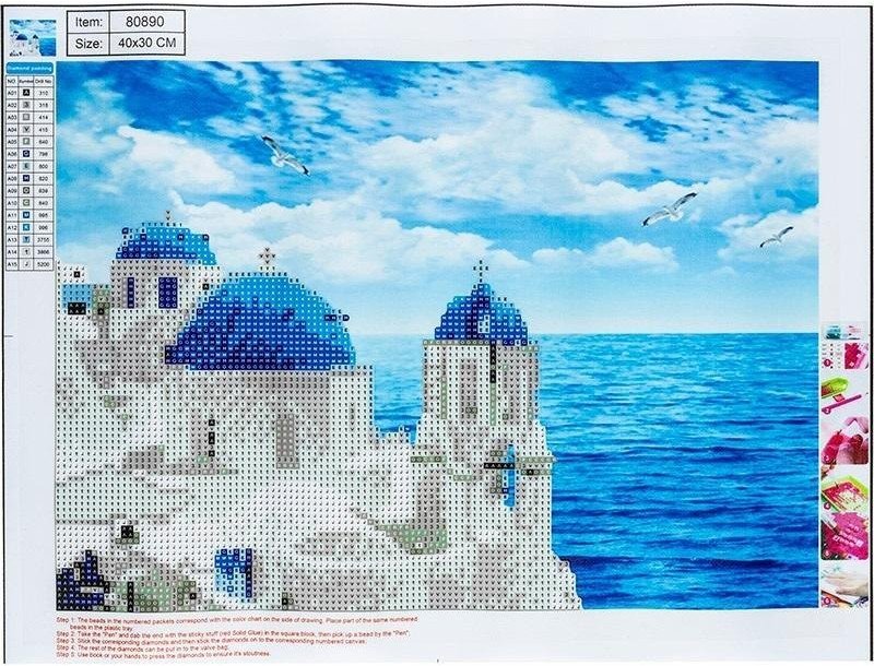 Diamentowa mozaika 5D - Greece 30x40 80890