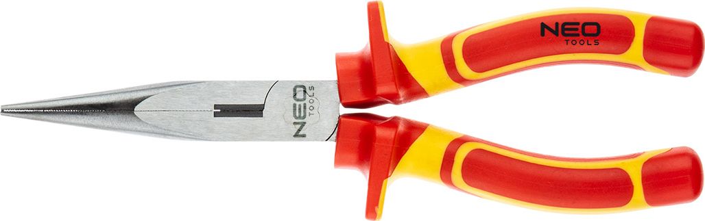 Neo Szczypce wydłużone proste 1000V (Long nose plier VDE 200mm (8"), crv, polished)