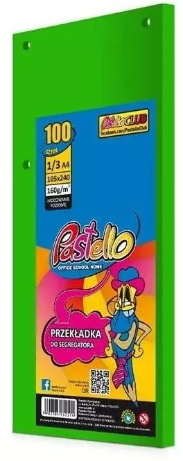 Przekładka do segregatora 1/3 A4 100K IT230 ziel