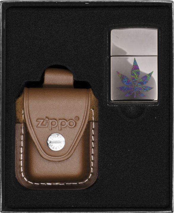Zestaw ZIPPO Zapalniczka FUNKY CANNABIS Prezentowy No2