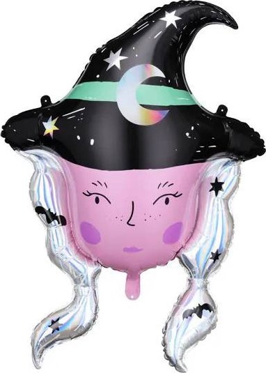 PartyDeco Balon foliowy Czarownica, 73,5x101 cm one size
