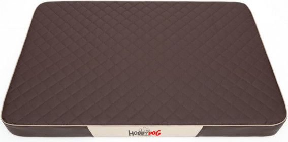 Hobbydog Materac Premium Brązowa Kodura Z Brązową Eko Skórą - L