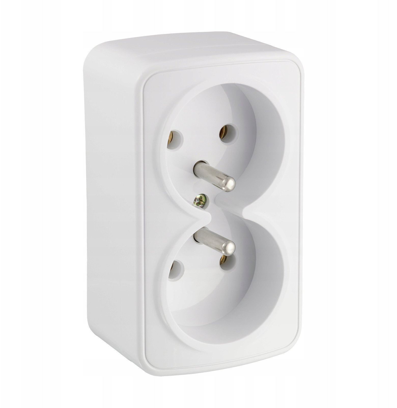 Gniazdo natynkowe podwójne GNBD250 2x2P+Z kolor biały 250V 16A