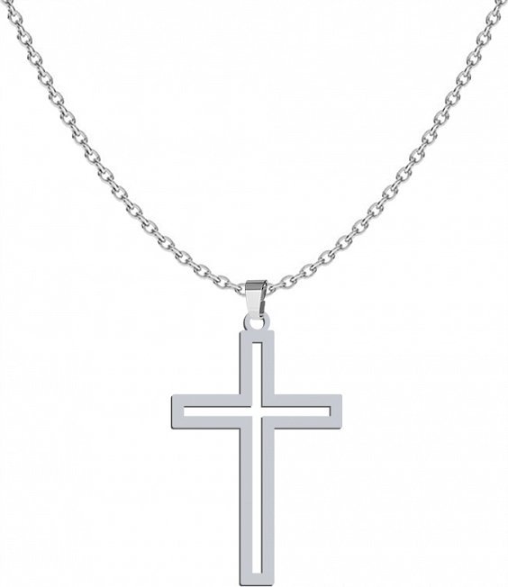 Radziszewska Jewellery Naszyjnik Srebrny z Krzyżykiem Medalik Łańcuszek Prezent DEDYKACJA GRATIS
