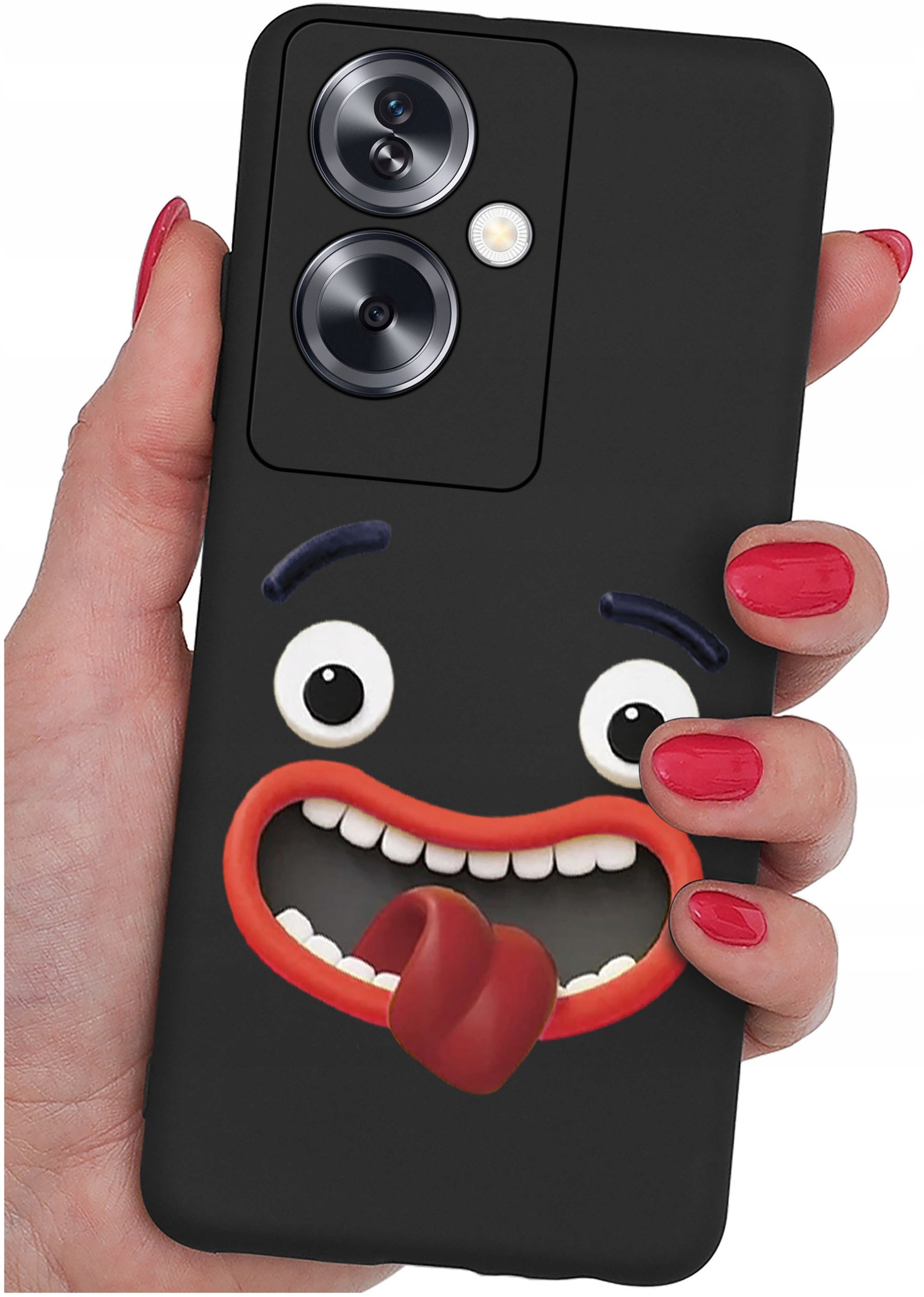 ETUI do Oppo A79 5G WZORY |SILIKONOWE MATT CASE + SZKŁO ochronne 9H