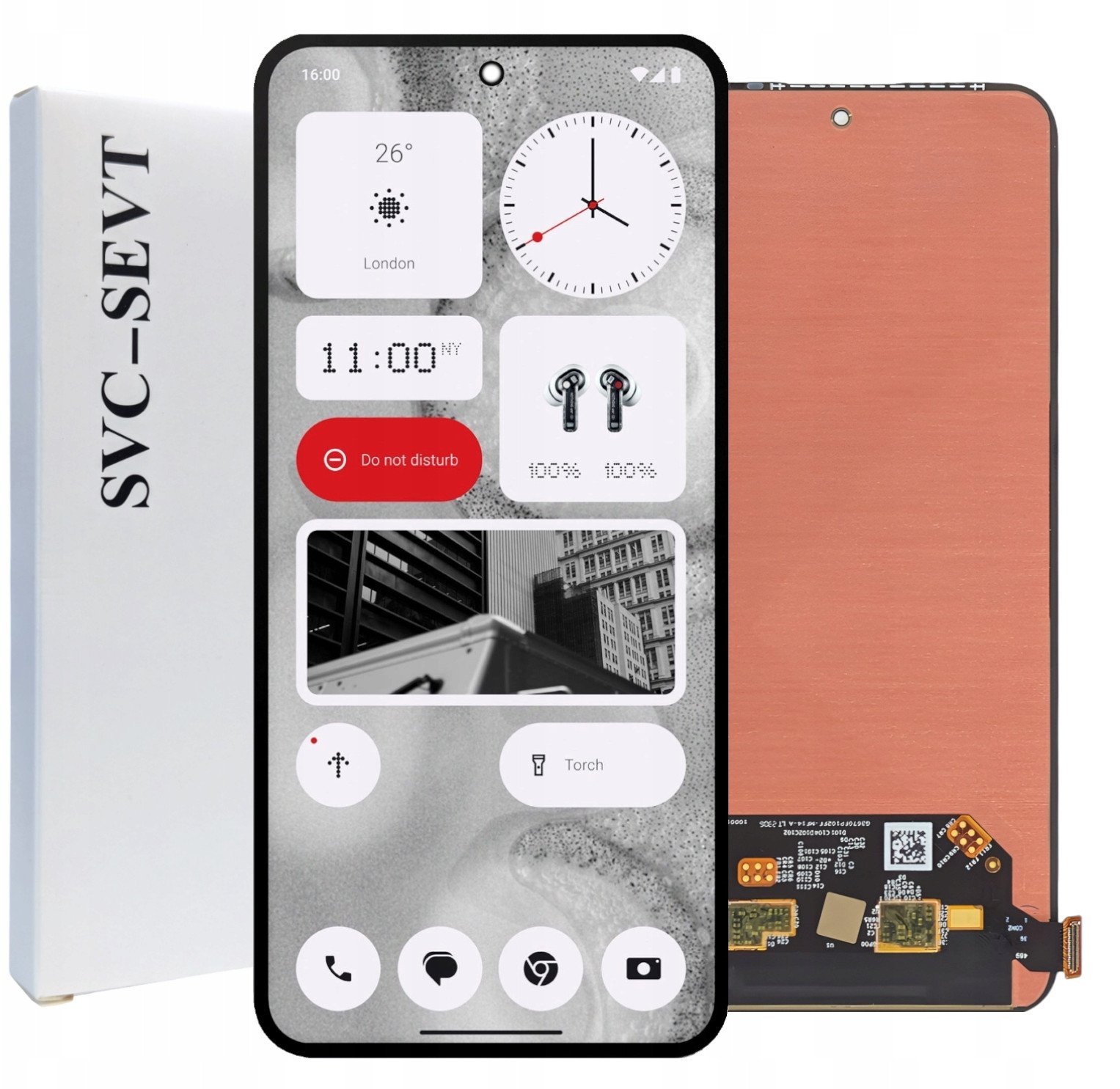 ORYGINAŁ WYŚWIETLACZ EKRAN LCD SZYBKA DOTYK DO NOTHING PHONE 2 A065