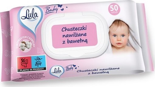 Lula Chusteczki Nawilżone z bawełną Lula