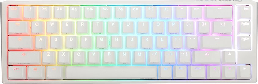 Klawiatura Ducky Ducky One 3 Classic Pure White SF Gaming Tastatur, RGB LED - MX-Speed-Silver