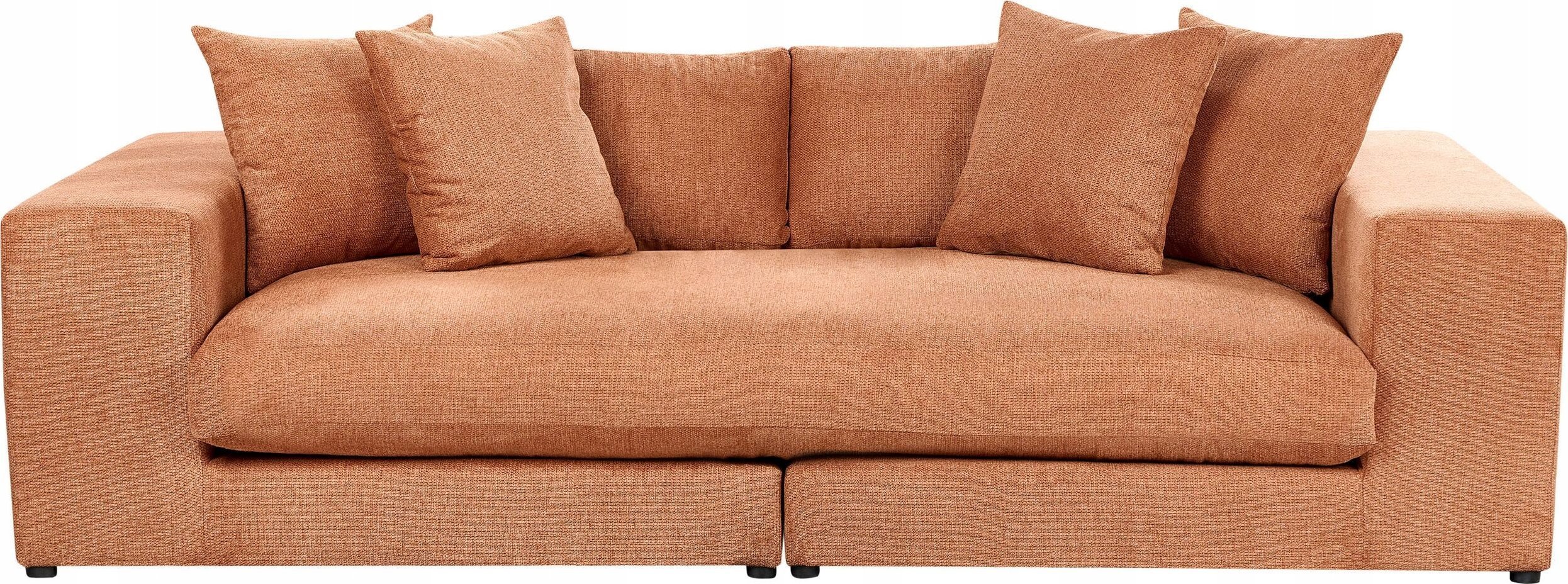 Beliani Sofa 3-osobowa pomarańczowa GLORVIKA