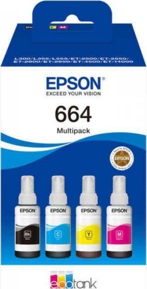 Tusz Epson Oryginalny Wkład Atramentowy EcoTank 664 Wielokolorowy
