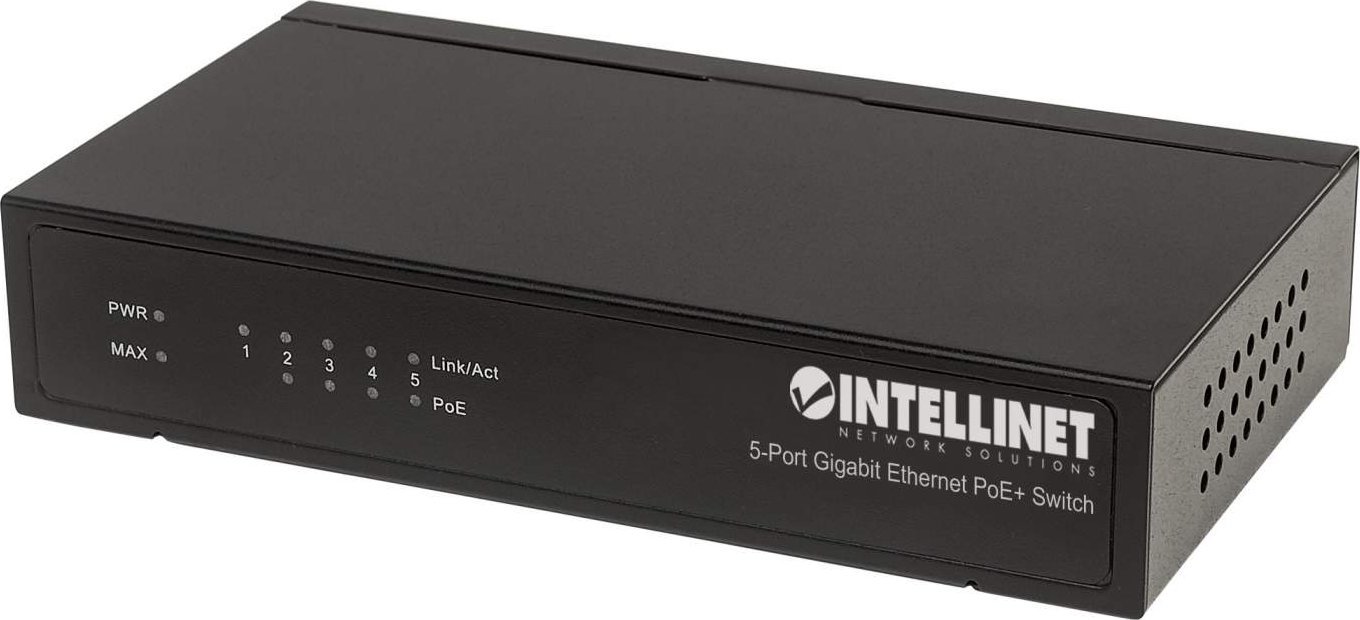 Switch Intellinet Network Solutions Gigabit 5 portów RJ45 POE+, desktop (561228)