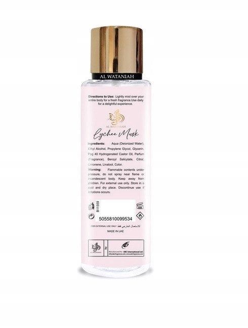 AL WATANIAH Musk Collection Lychee Musk BODY MIST 250ml