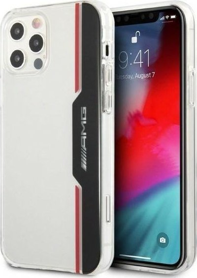 Mercedes AMG AMHCP12MTVLBR iPhone 12/12 Pro 6,1" transparent hardcase Electroplate Vertical