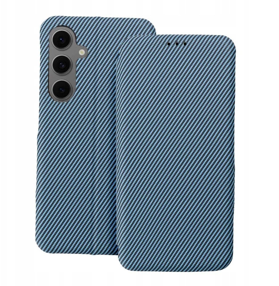 Kabura FOLIO Side Magnet do SAMSUNG S24 FE niebieski