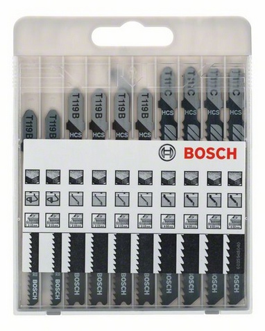 Bosch Zestaw brzeszczotów do wyrzynarek Basic for Wodd 10szt. (2607010629)