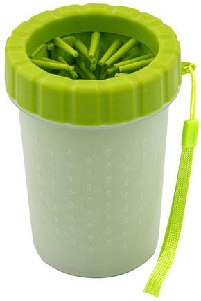 Czyścik do łap, dla psa, zielony, materiał silikon+PP, rozmiar M