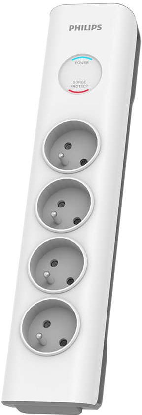 Listwa zasilająca antyprzepięciowa Philips SPN7040WA/60 / 2 m / 4 gniazda / biała
