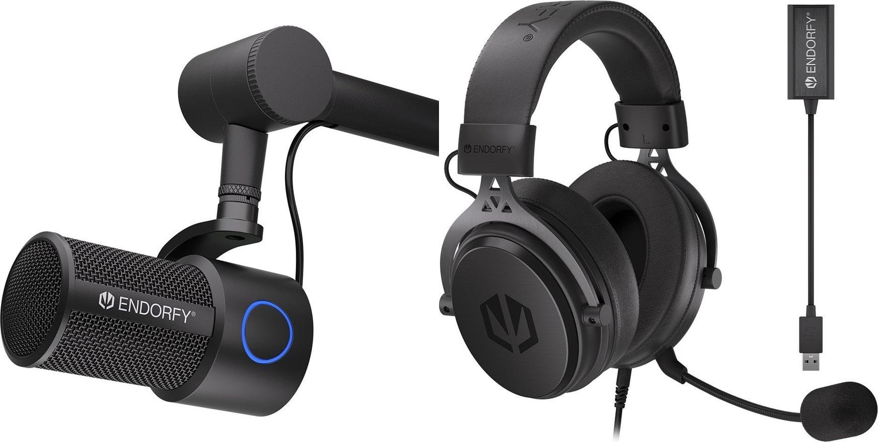 Mikrofon Endorfy Mikrofon Endorfy Solum Studio (EY1B009) + Słuchawki Viro Plus USB