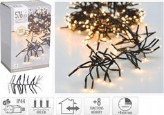 Lampki choinkowe Koopman LAMPKI CHOINKOWE ŁAŃCUCH ŚWIETLNY 576 LED TIMER CIEPŁY BIAŁY