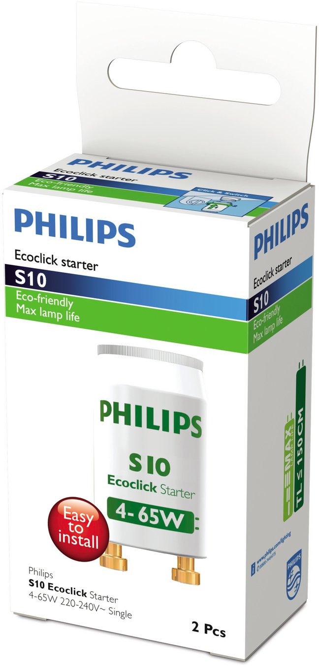 STARTERS S10 4-65W SIN 220-240V WH 2PF/1