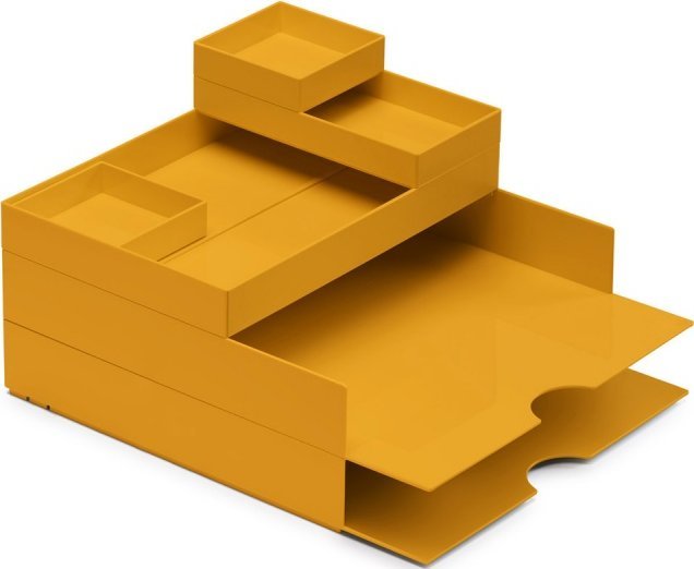 Moxom Zestaw pojemników MOXOM Modular Desk Set, 320x260x60mm, 6 szt., żółty