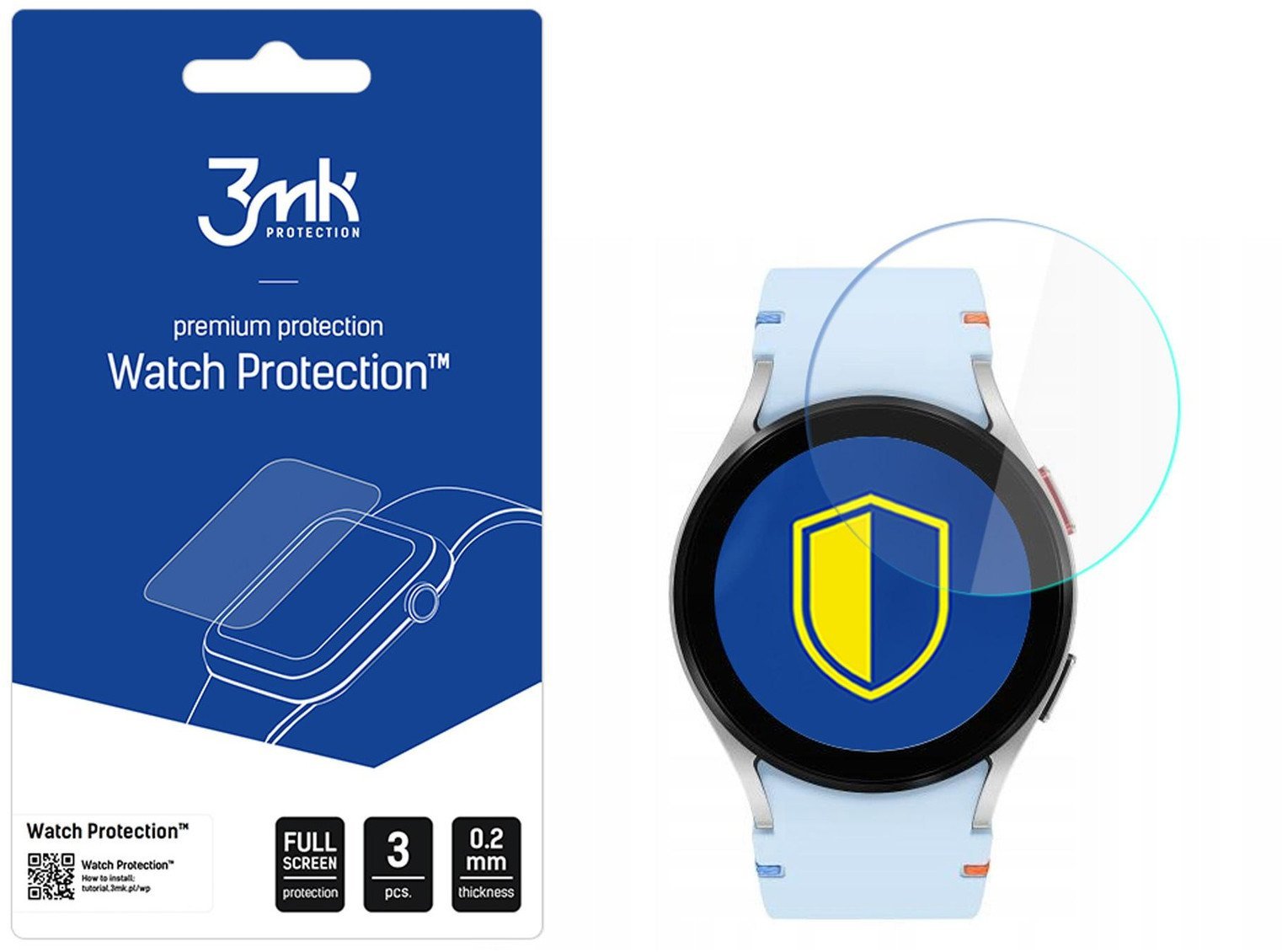 Szkło hybrydowe 3mk Watch Protection FlexibleGlass na Samsung Galaxy Watch FE 40 mm