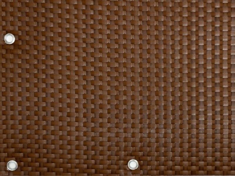 TechnoRattan Osłona Balkonowa oczkowana z TECHNORATTANU na WYMIAR (0,05m2) - Miodowa RD13