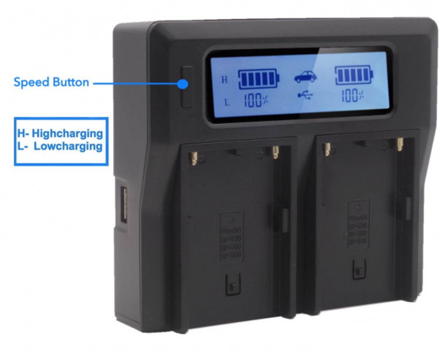 Baxxtar Pro Ladegerät LCD Dual für LP-E6