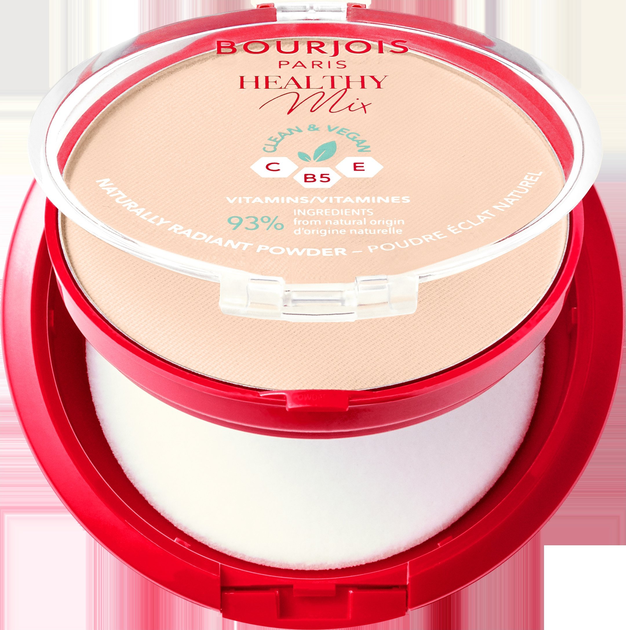 BOURJOIS_Healthy Mix Clean & Vegan wegański puder matujący 01 Ivory 11g