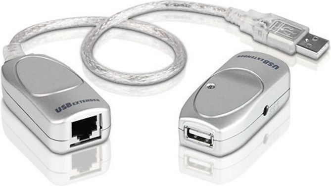 Adapter USB Aten USB - RJ45 Srebrny (UCE60-AT)